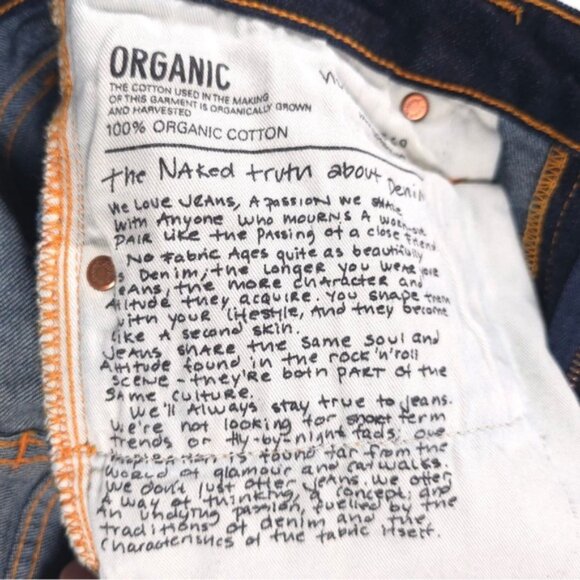 Nudie Jeans ORGANIC COTTON Skinny Lin Dry Deep Orange 1005149 Size 30x30 - Picture 12 of 12